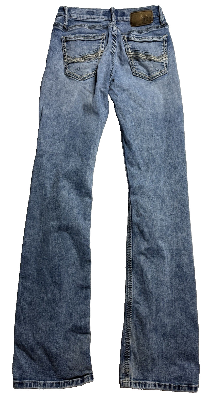 Buckle BKE Mens JAKE Bootleg Denim Jeans Sz 29XL Distressed FREE SHIPPING