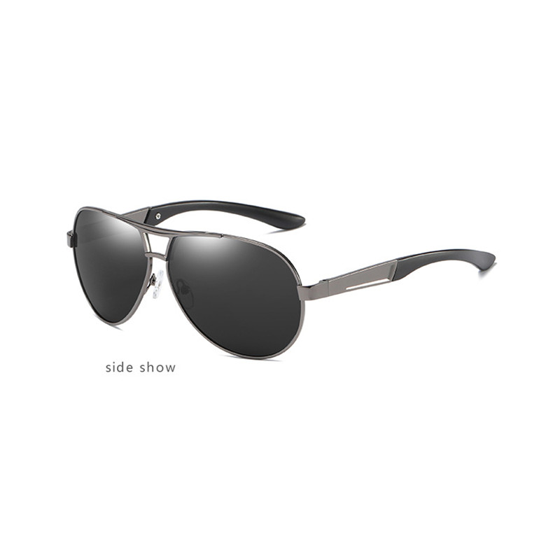 Pilot Metal Tinted Gray Reading Glasses Men Shade Square Eyeglasses Sunglasses