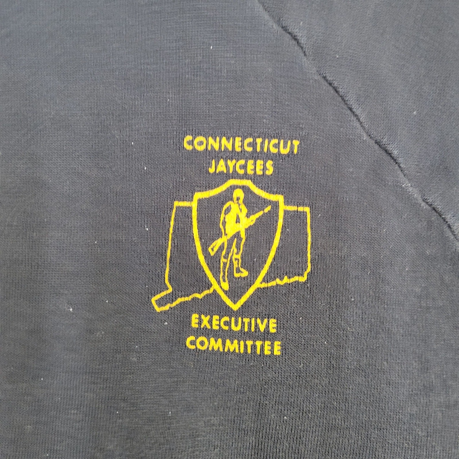 Vintage 80s Connecticut Jaycees Sweatshirt Women Large 21×21
