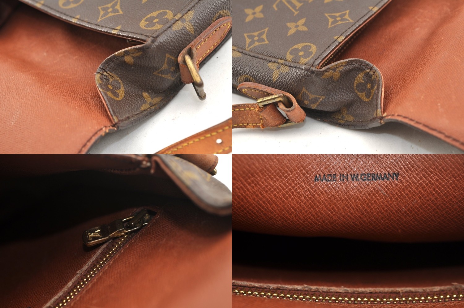 Authentic Louis Vuitton Monogram Saint Cloud MM M51243 Shoulder Cross Bag AC214