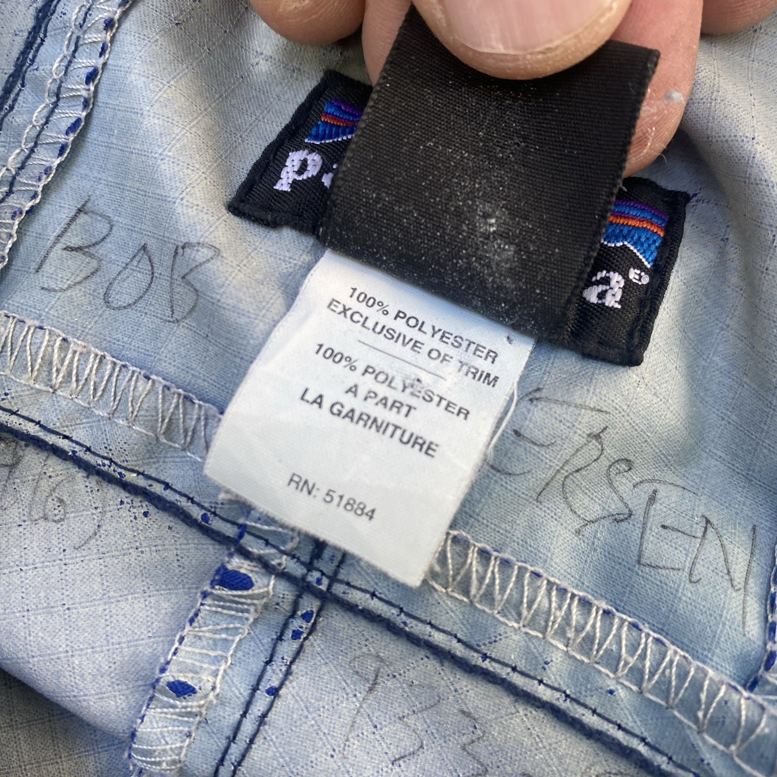 Vintage Patagonia Jacket Windbreaker Parka Blue Size Medium Ripstop Anorak 90s