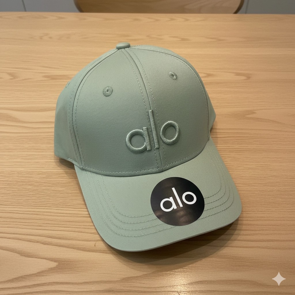 Light Green Adjustable Athletic Baseball Cap Embroidered Logo Hat New