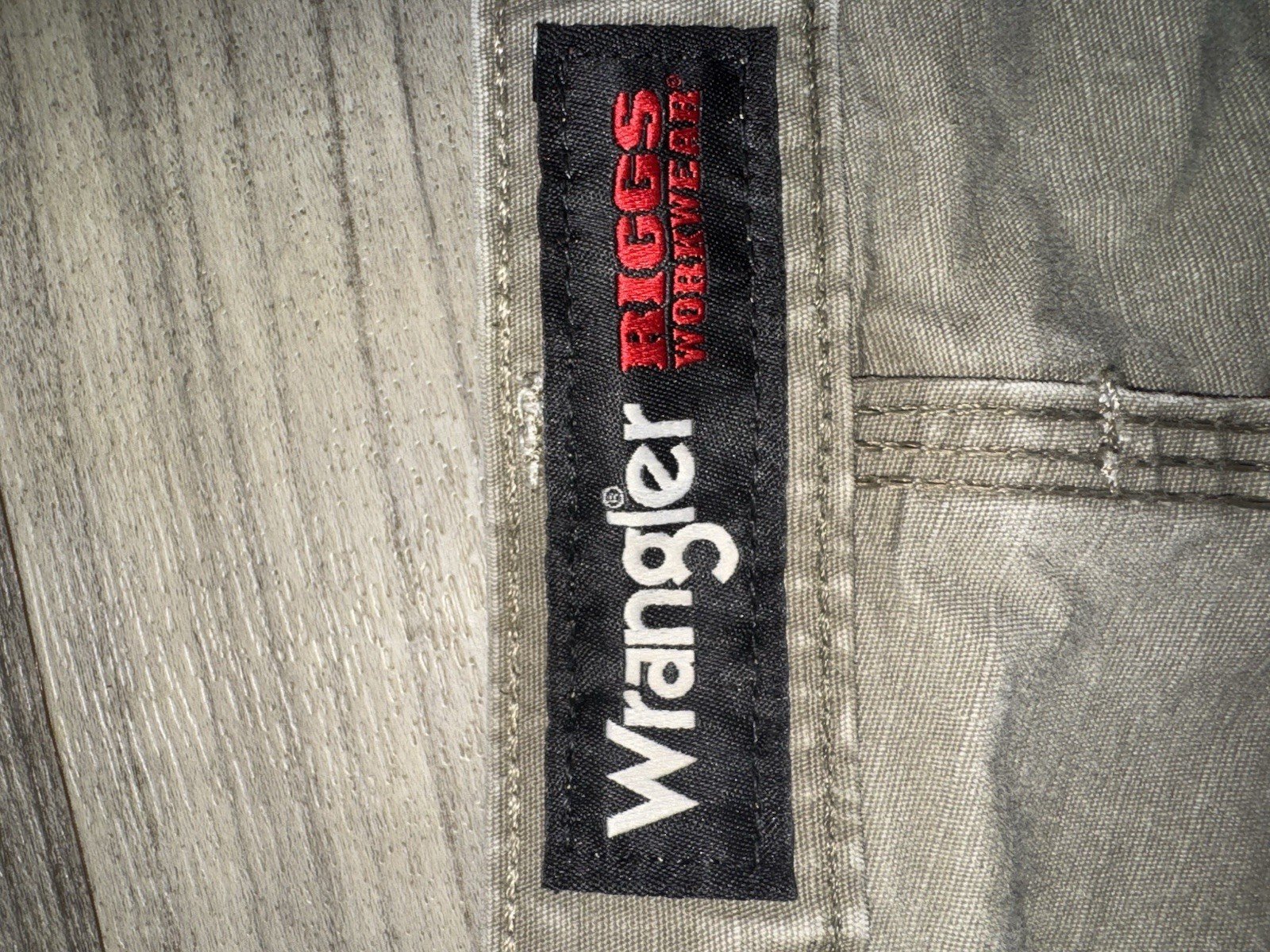 Wrangler RIGGS Workwear Carpenter Pants Mens 38×34 Brown Ripstop Distressed