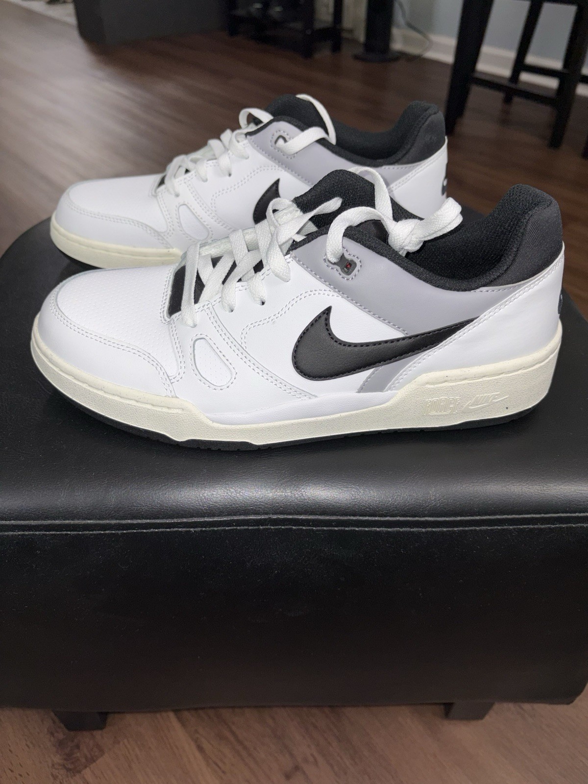 Nike Full Force Lo Men’s 10 White/Black/Pewter/Sail Brand New No Box