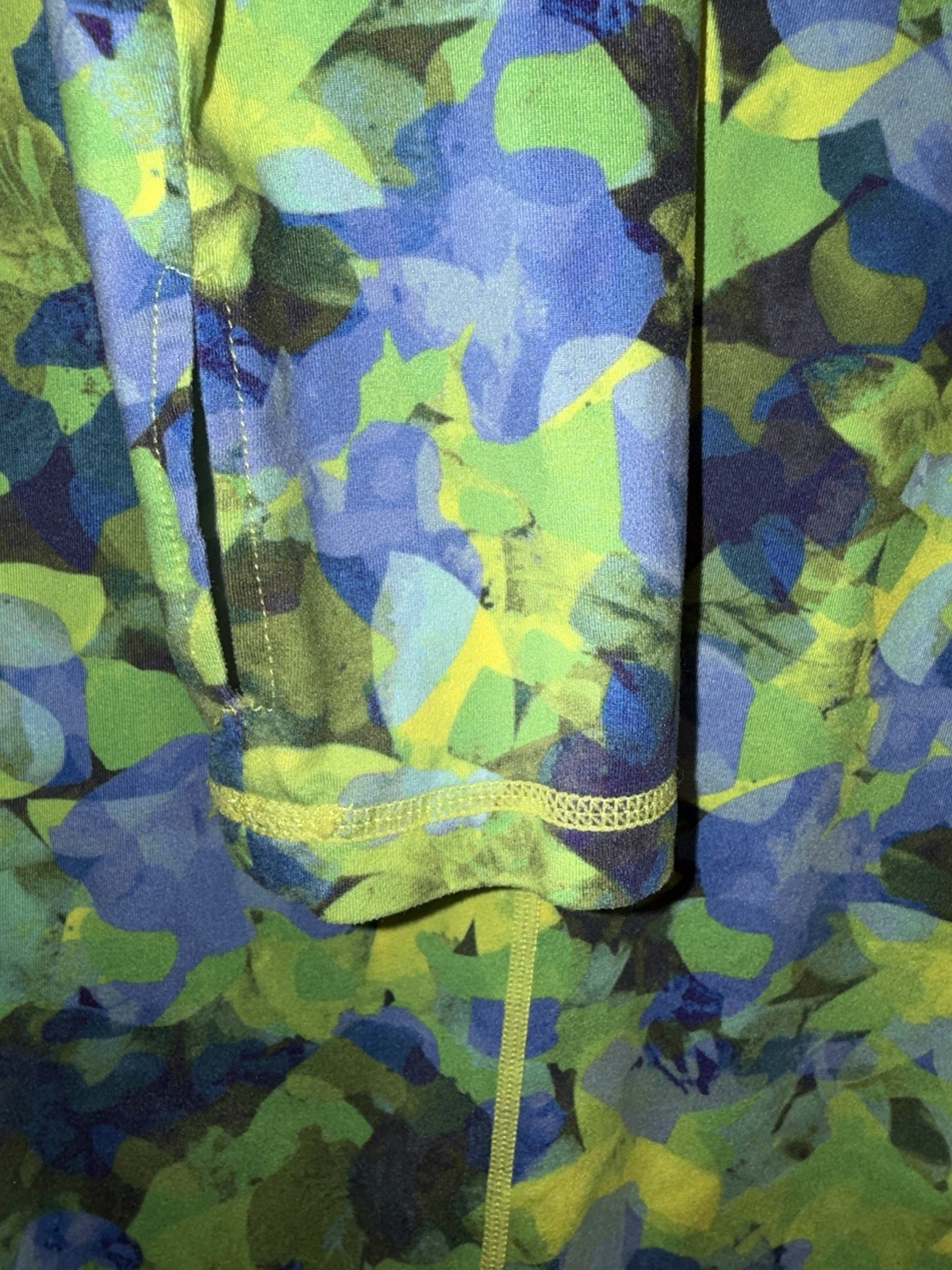 Nils Top Base Layer 1/4 Zip Floral Art to Wear Mock Neck Long Sleeve Small Ski