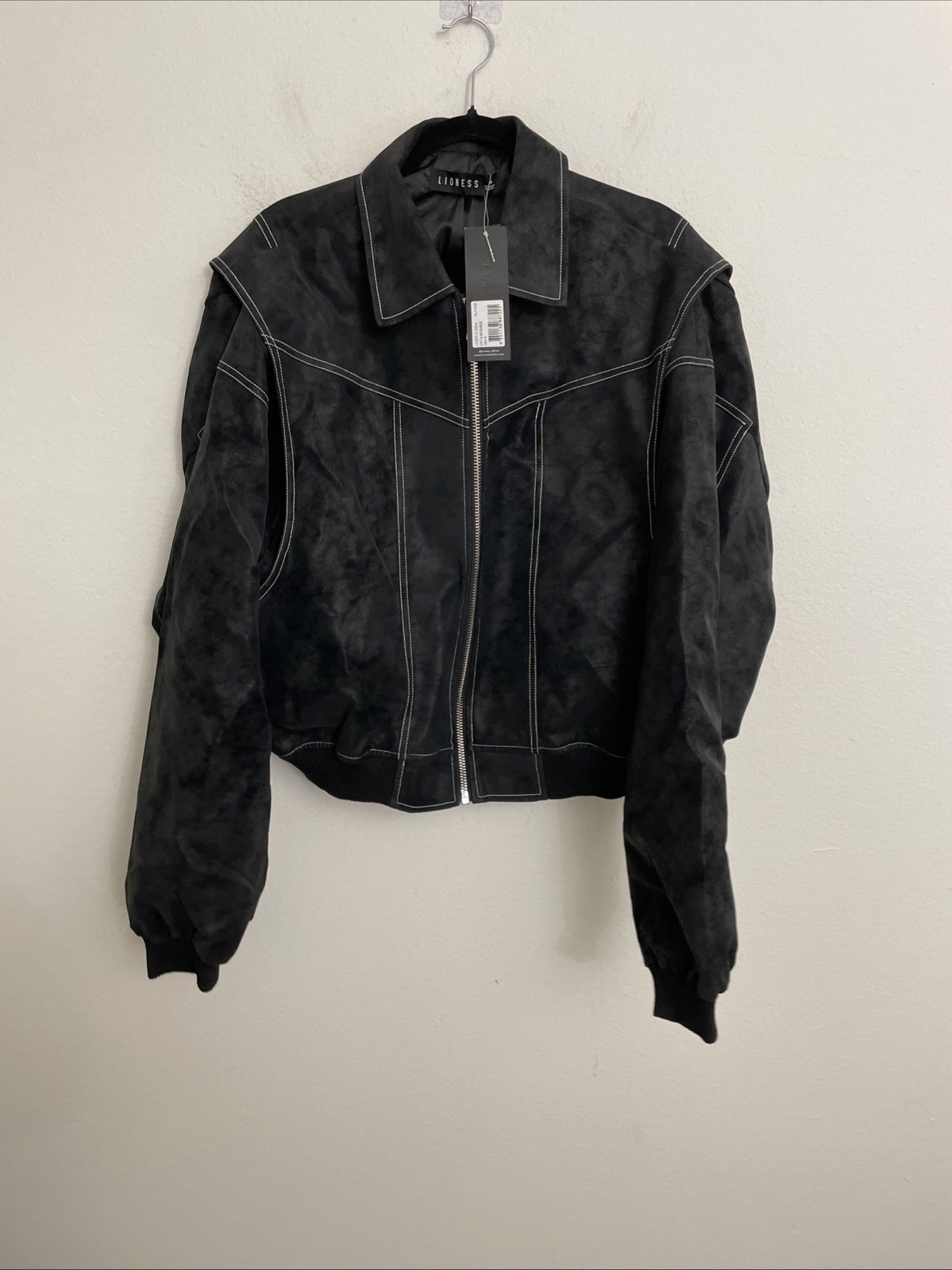 Lioness Womens Vista Bomber Jacket black Onyx size M NWT $145 msrp