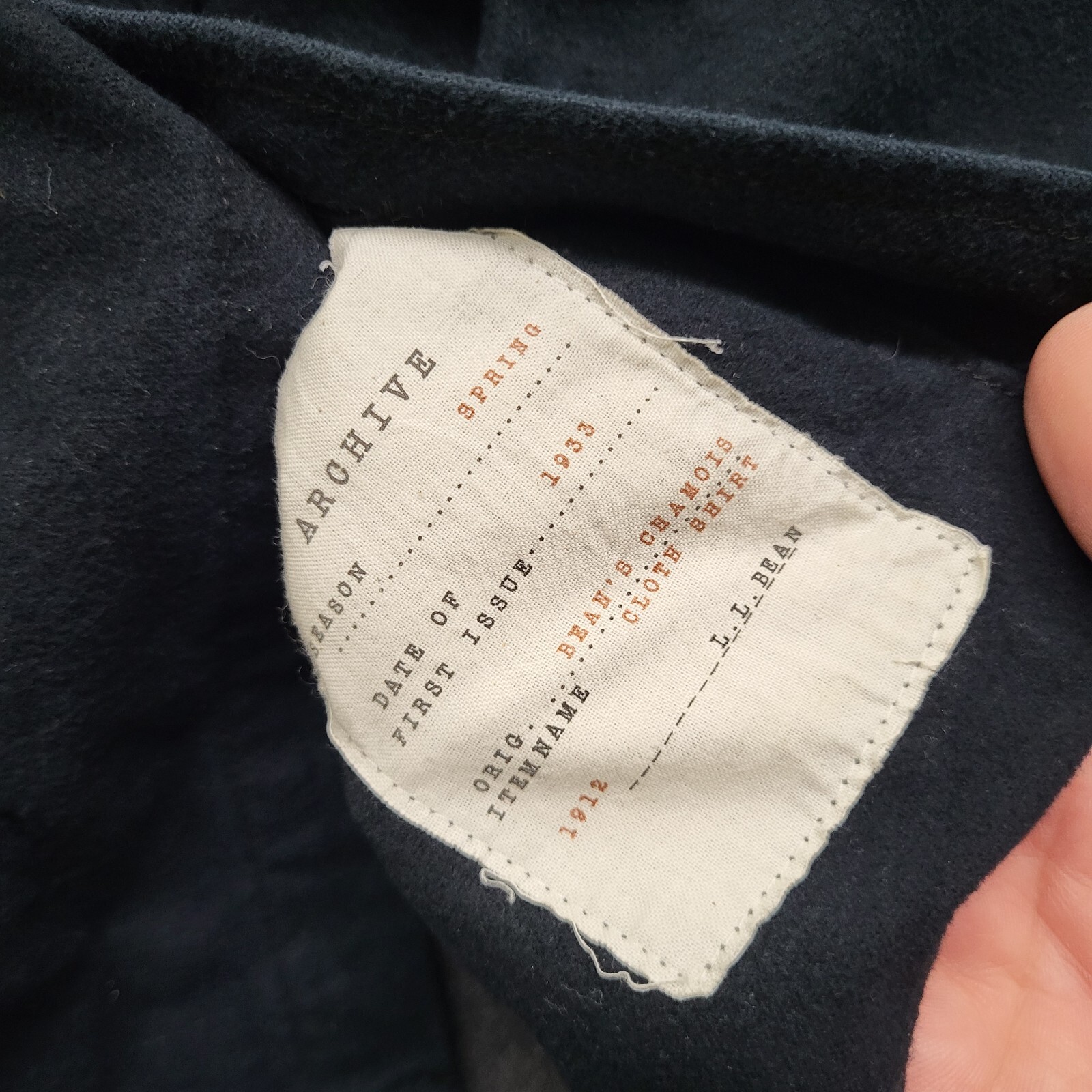 LL Bean Chamois Shirt Button Up Mens XL Black Outdoor Heavyweight Gorpcore Work