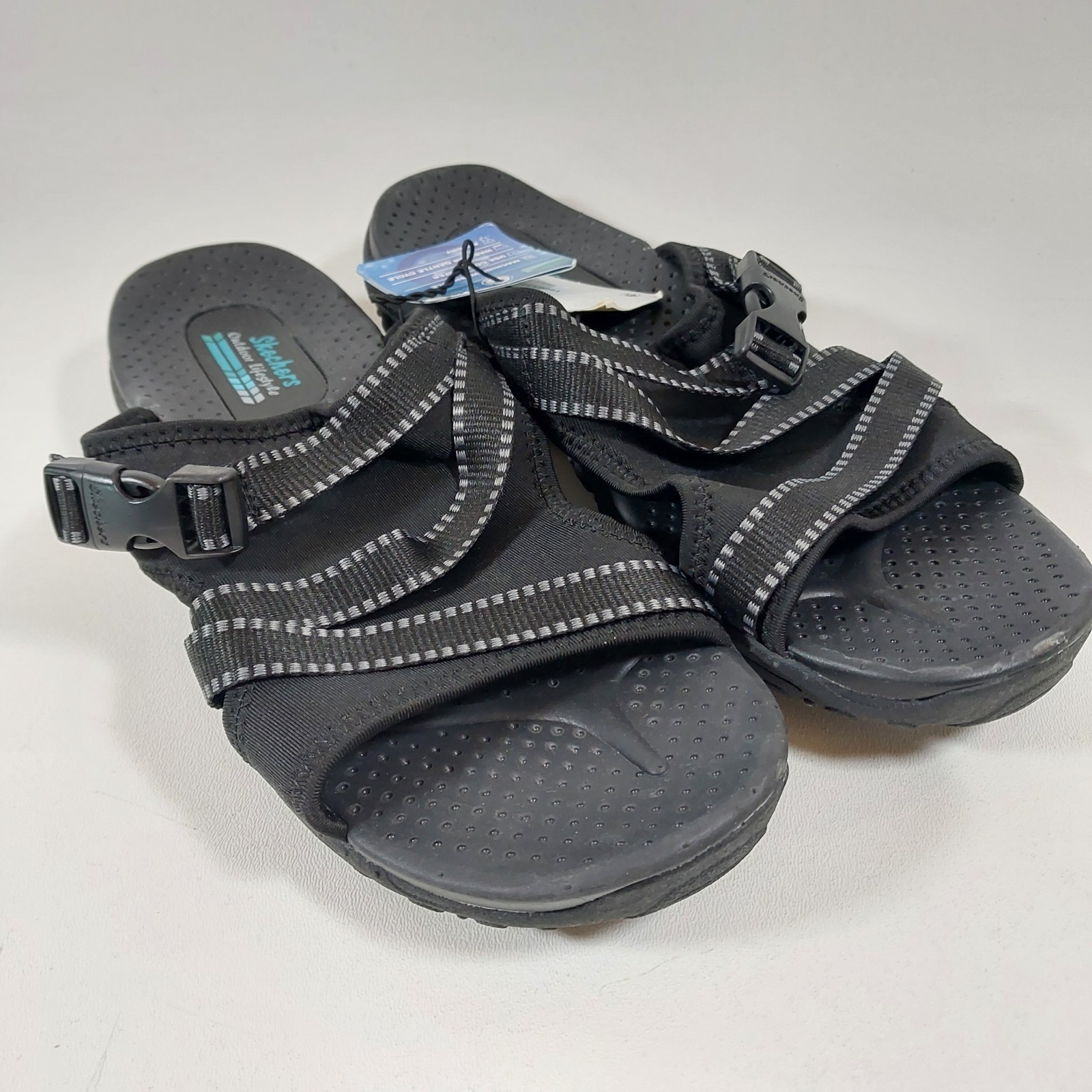 Skechers Slide Sandals Shoes Women’s 9 Reggae Adjustable Strap