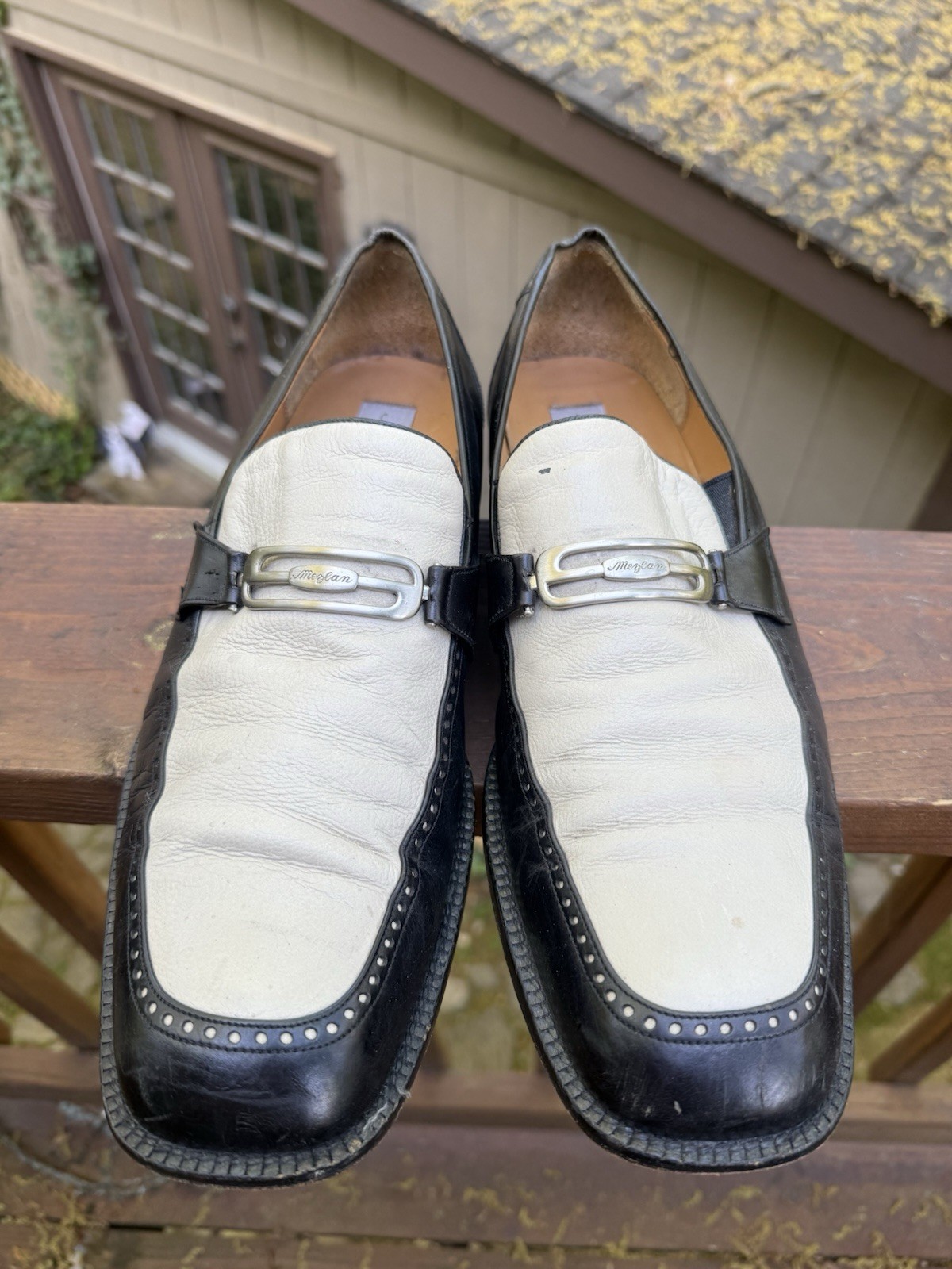 Mezlan Men’s Two Tone Loafer Slip On Dress Shoes Size 15 M