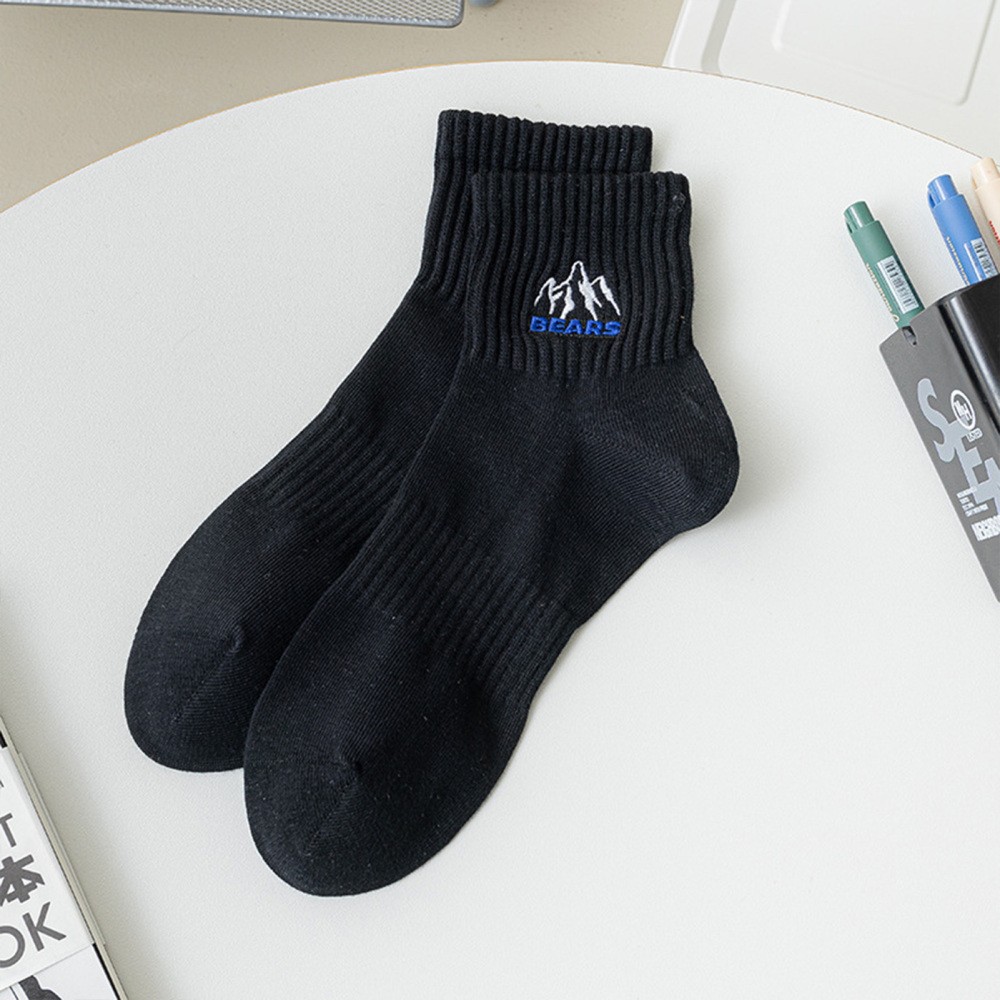 5 Pairs Men’s Mid-Tube Socks Comfortable & Breathable Mid-Tube Socks