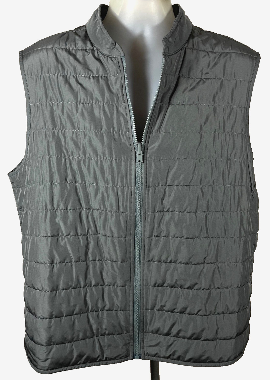 Zachary Prell Men’s Gray 3-in-1 Jacket XL Removable Quilted Vest Layered Zip Up