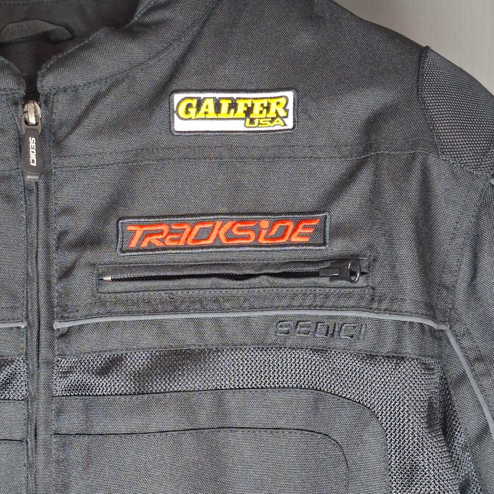 Sedici Podio SEDM17 Motorcycle Jacket Mens 2XL Black Armored Mesh Liner