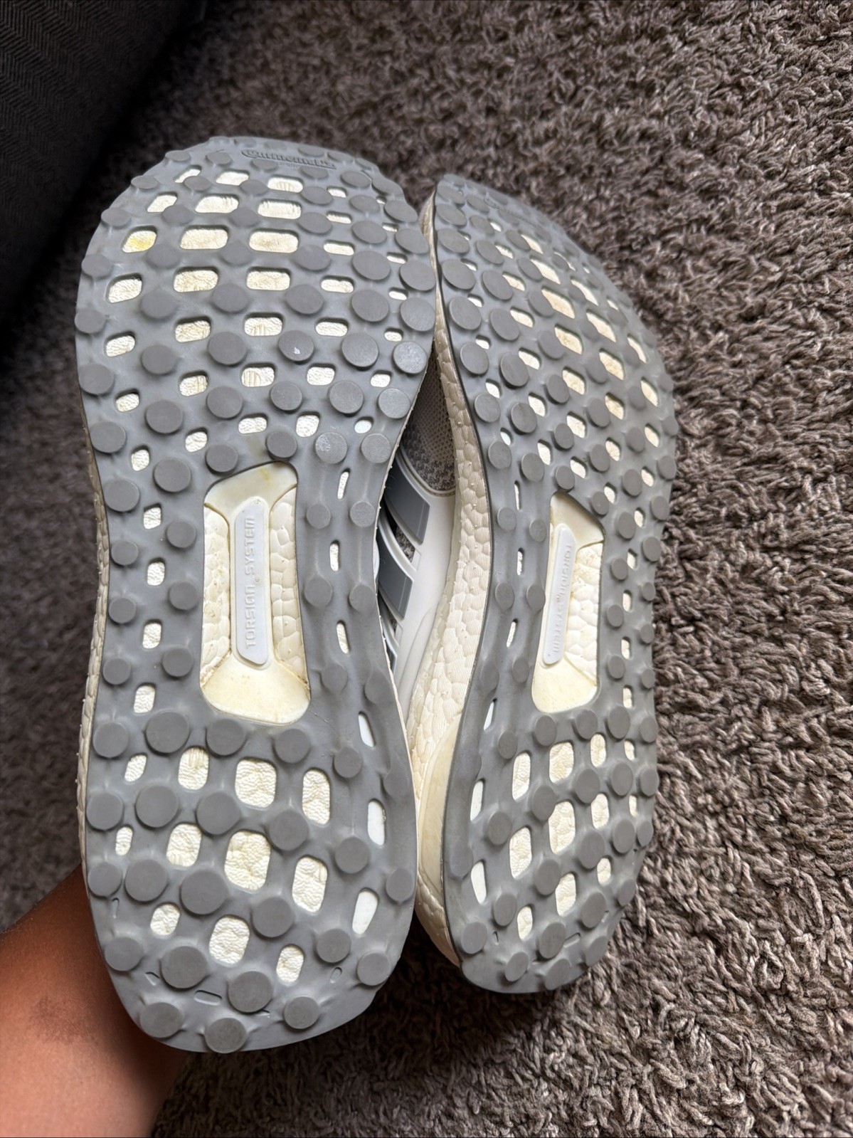 Size 10.5 – Mens Adidas Ultra Boost 1.0 Three Grey White Running Shoes – IE8976