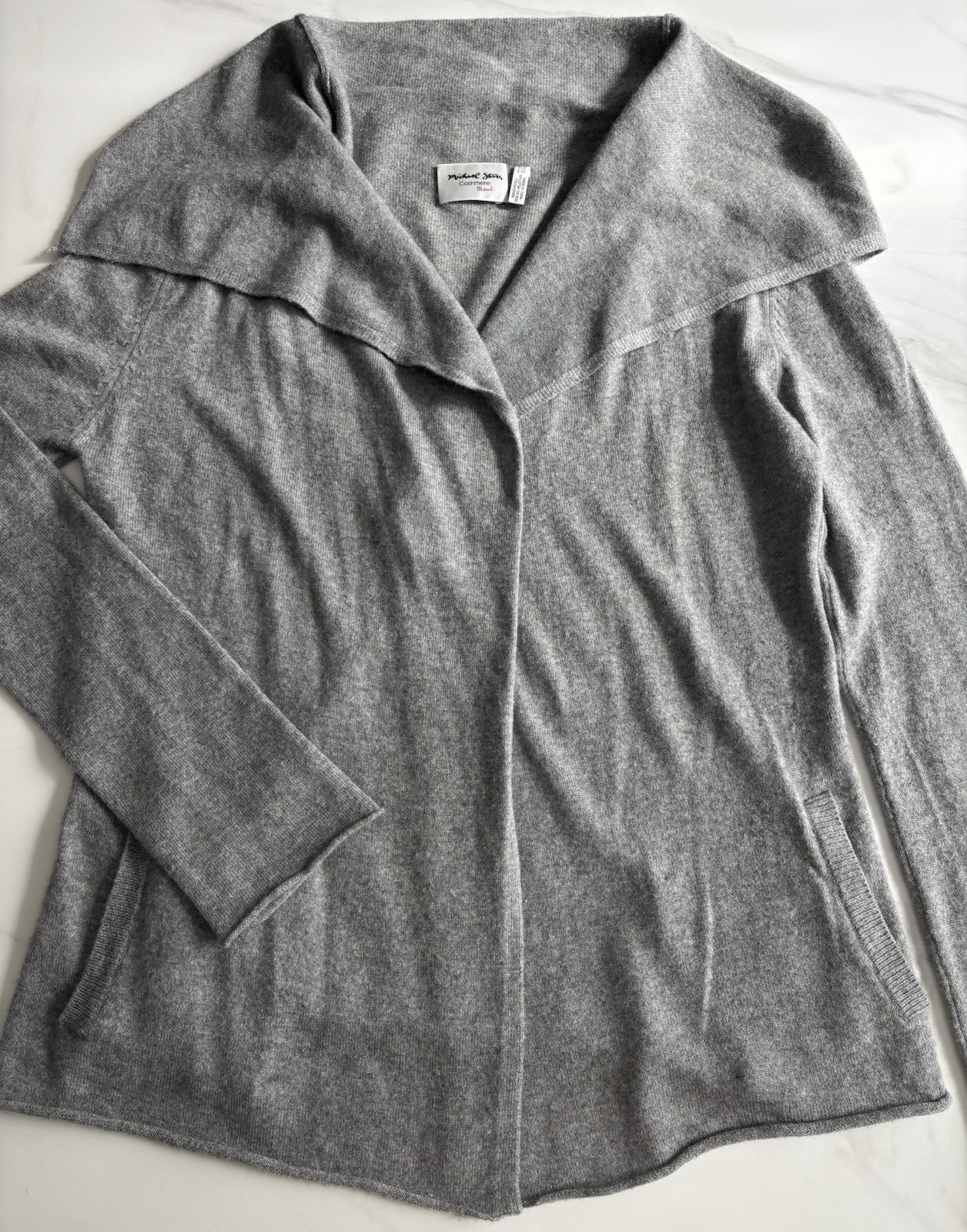 Michael Stars Gray Cashmere Blend Sweater