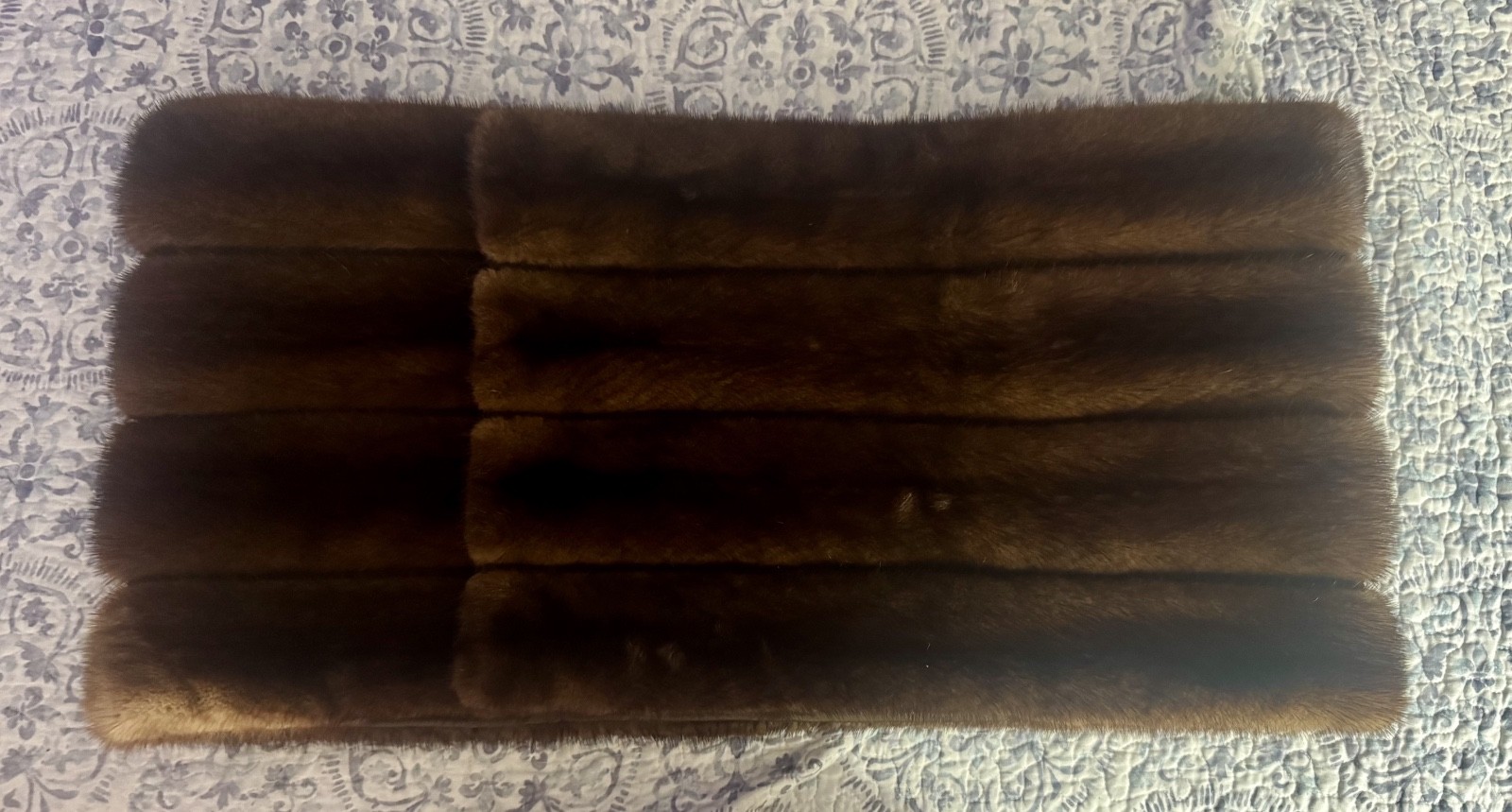 Vintage Mink Fur Shawl in excellent condition 79″ long x 15″ wide from 1960’s