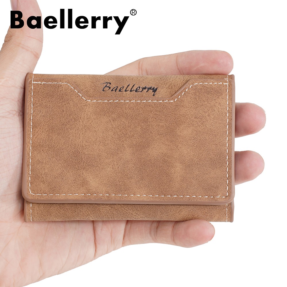 Men Slim Wallet Trifold PU Leather Front Pocket Credit Card Holder Handbag Purse
