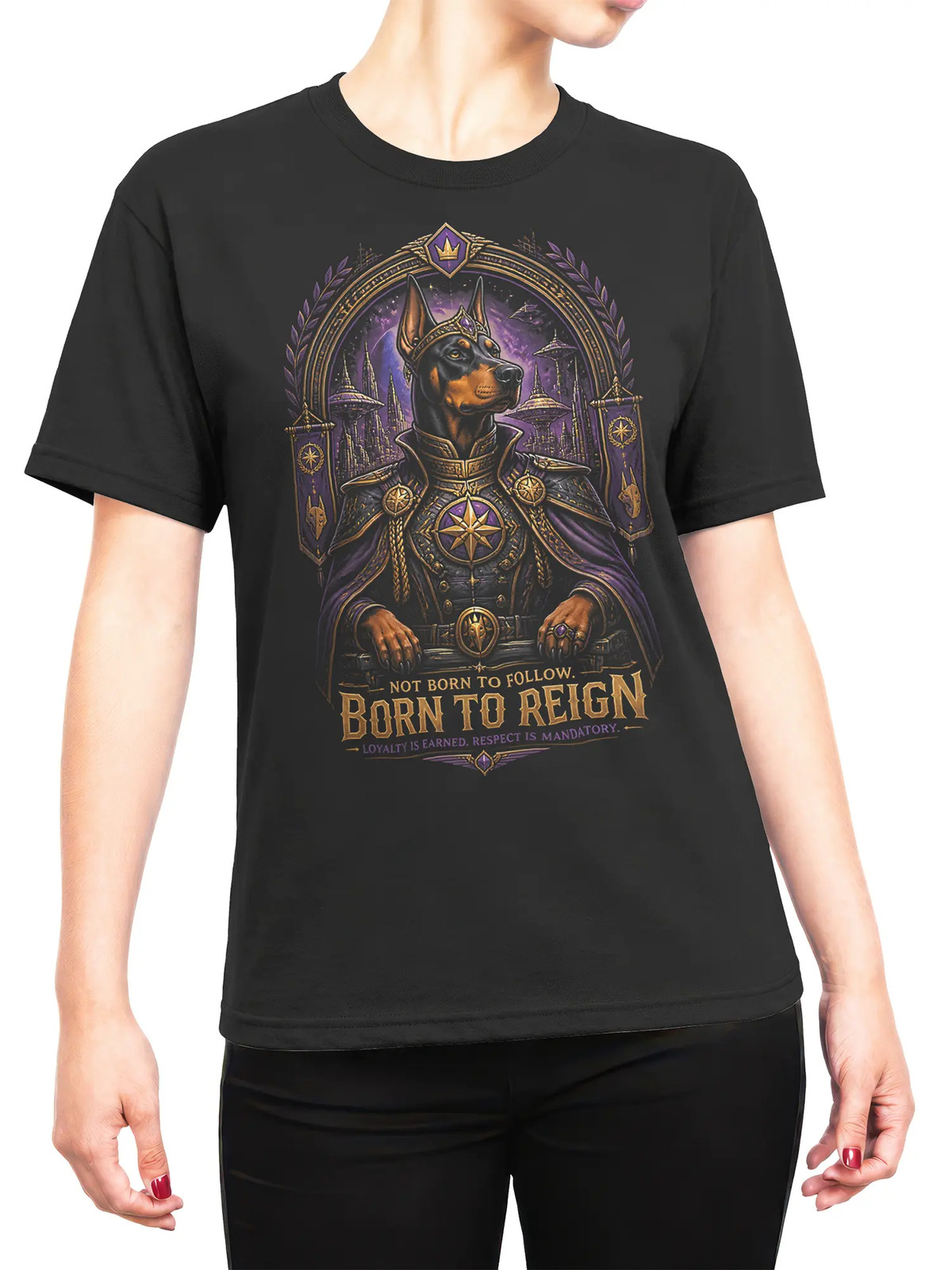 Galactic Regent Doberman T-Shirt | Unisex