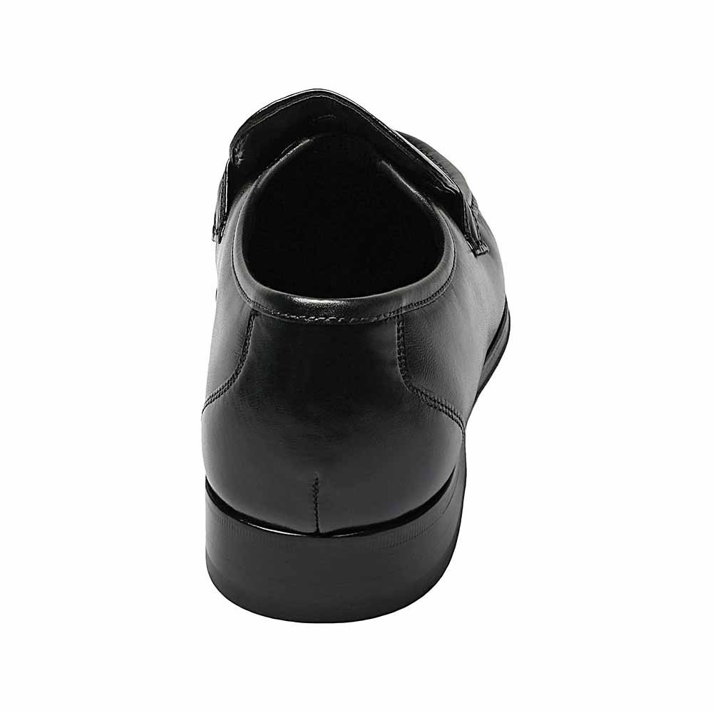 Florsheim Como Black Smooth Leather Moc Toe Strap Dress Loafer (USA Men Size)