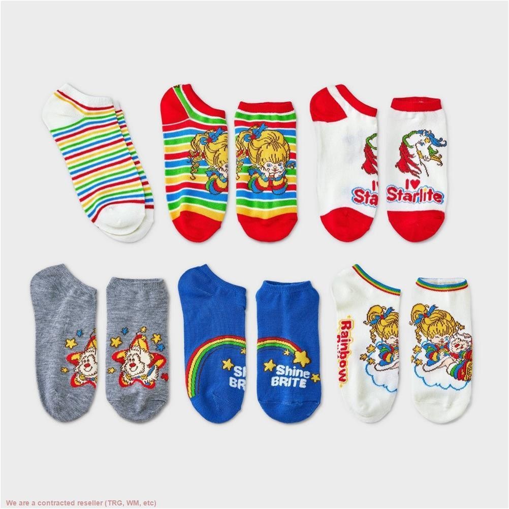 Women’s Rainbow Brite 6pk Low Cut Socks – Assorted Color 4-10 *SEE DEAL!!!*