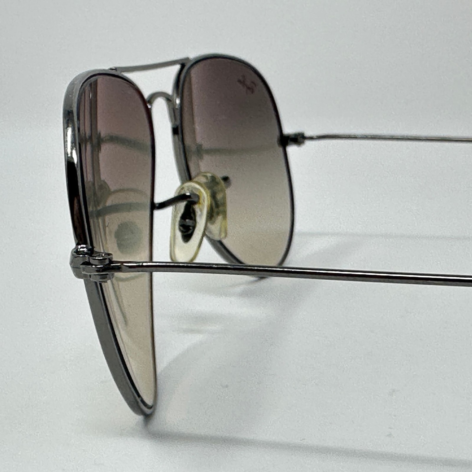 Ray-Ban Aviator Sunglasses Unisex Large Metal RB3025 Purple Frame Lens Scratches