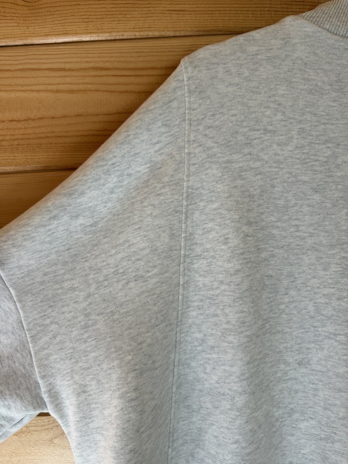 Nap Loungewear Gray Drawstring Hem Cotton Pullover Sweatshirt Cozy Hi Low Sz Lg