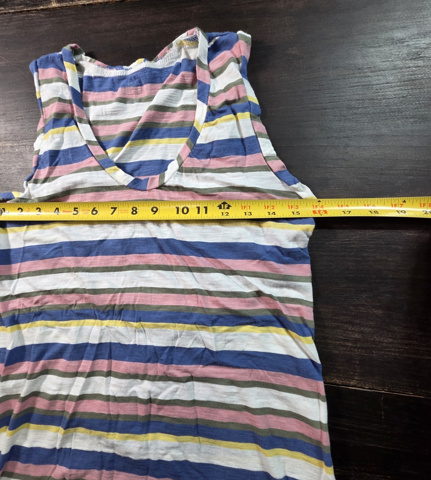 Caslon Multi-color Striped Lightweight Sleeveless Top Women’s Size Small *Notes