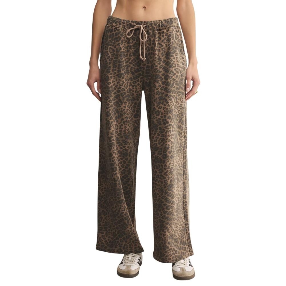 Z Supply Hunter Knit Leopard Pant – Desert Tan – Women’s Lounge Wear
