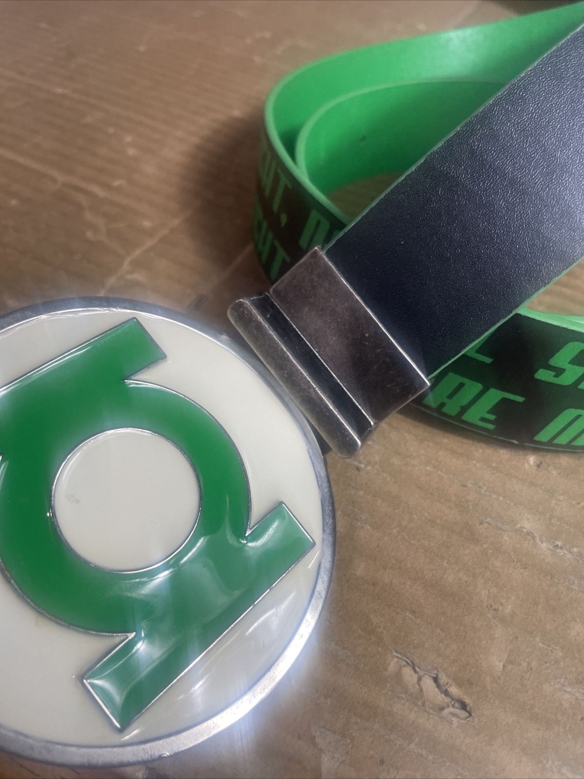 DC Comics Green Lantern Reversible Belt Buckle & Belt 45” Not Including Buckle