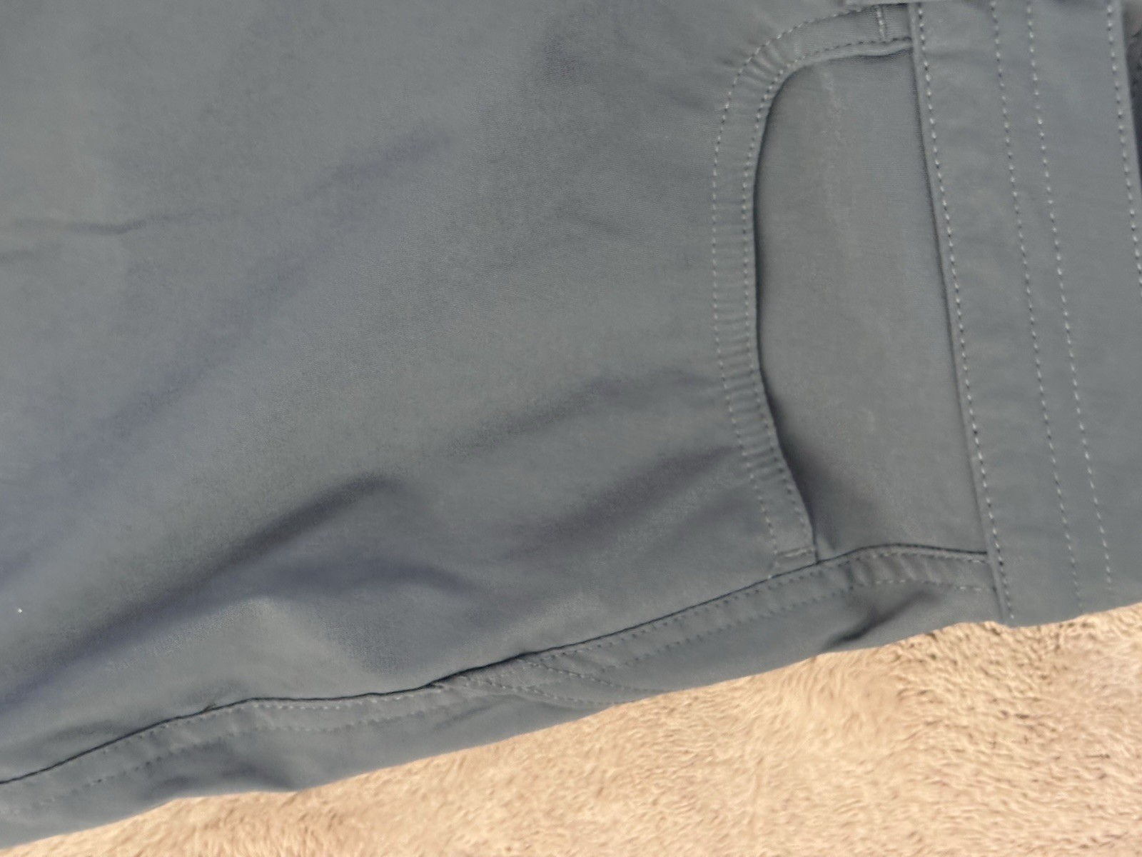 Eddie Bauer Men’s Gray Casual Pants 30W Regular Fit Straight Flat Front