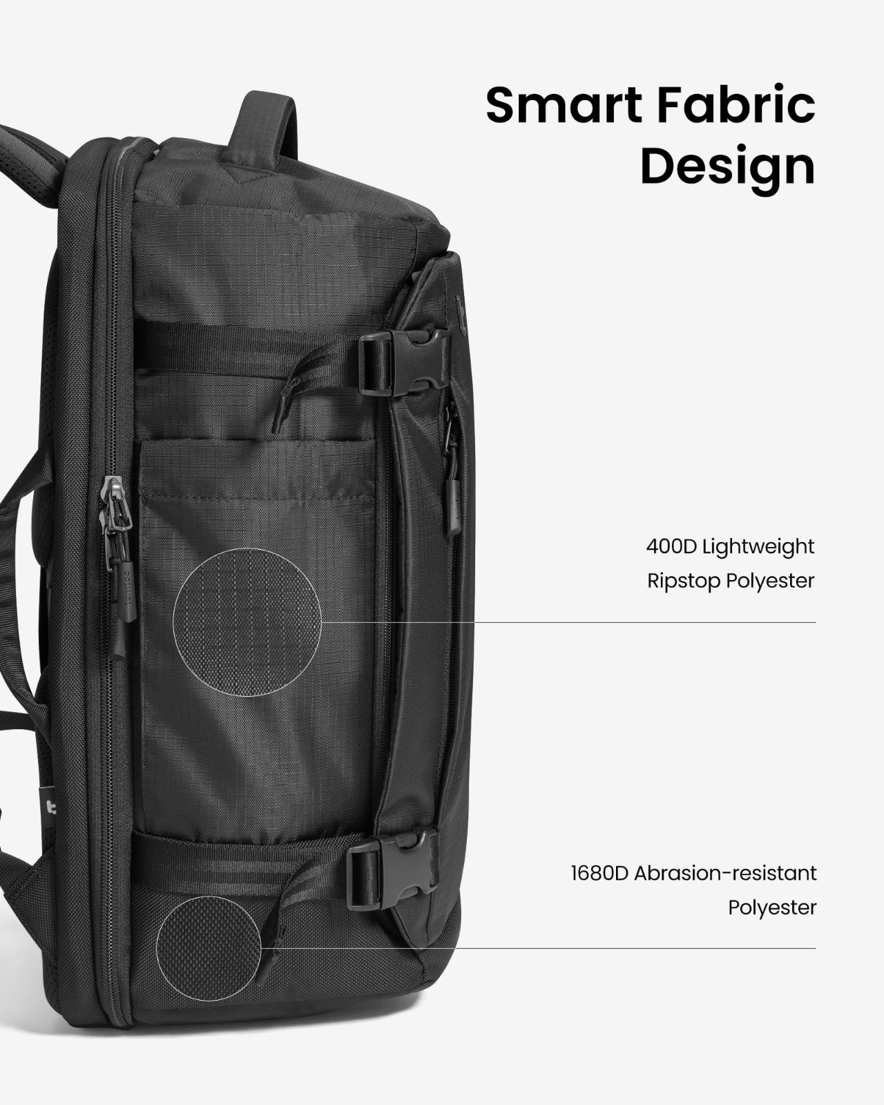 40L Travel Backpack, TSA Approved Carry-On, Water-Resistant Lightweight Rucksack