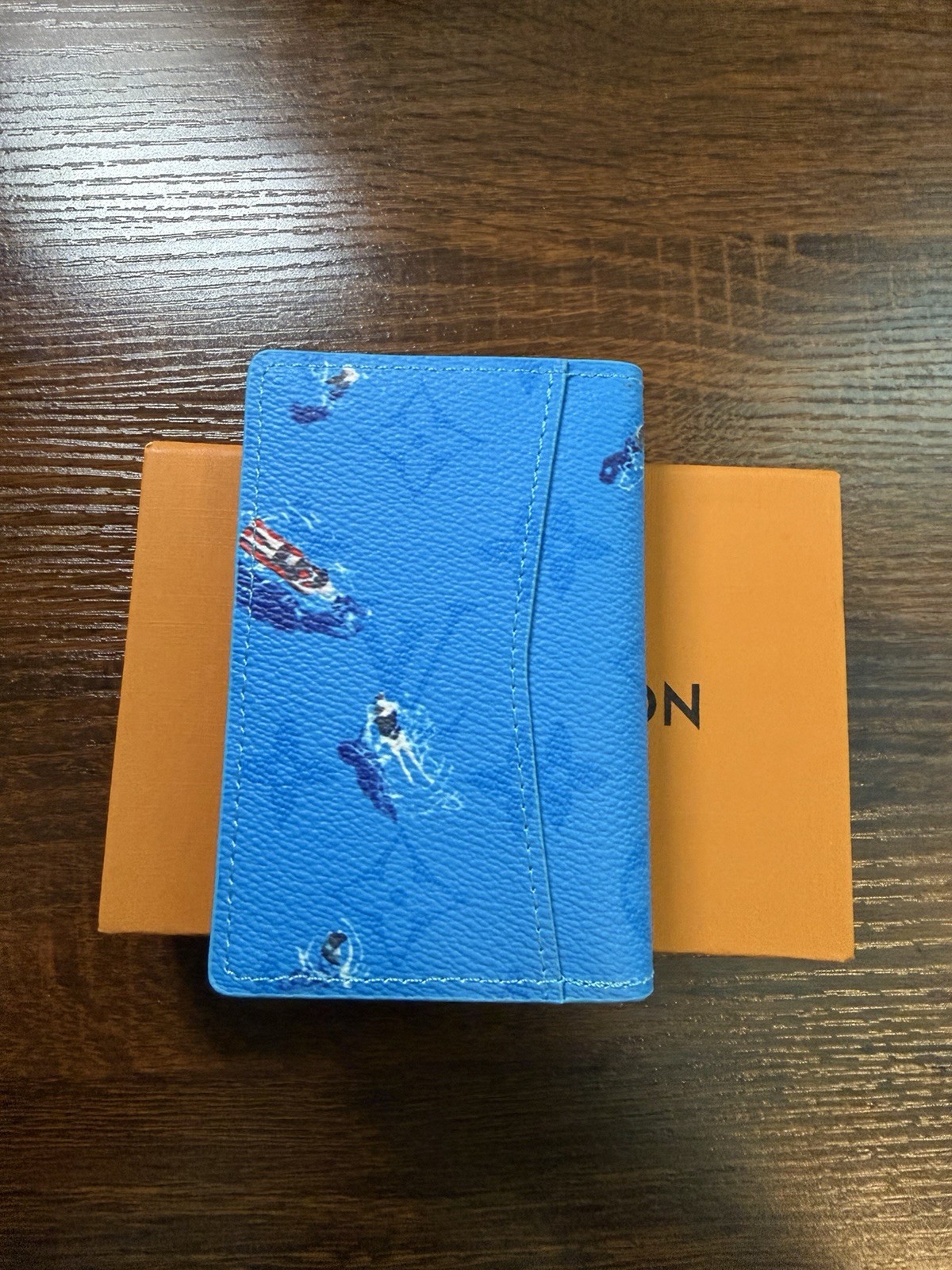 Louis Vuitton Pocket Organizer Monogram Pool Blue – Limited Edition