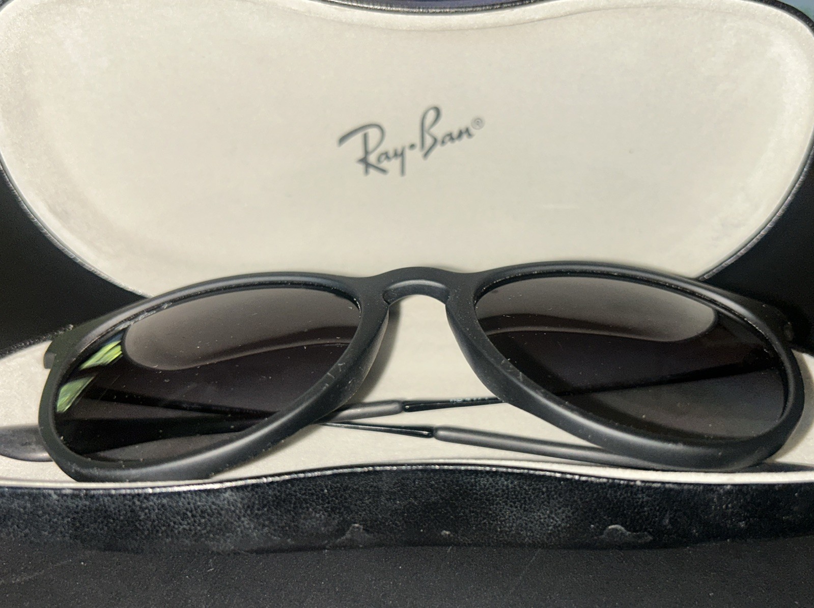 Ray-Ban RB4171 Erika Matte Black/ Grey Polarized Gradient Women’s Sunglasses