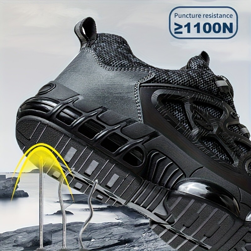 Work Indestructible Safety Shoes Steel Toe Work Boots Breathable Men Sneakers
