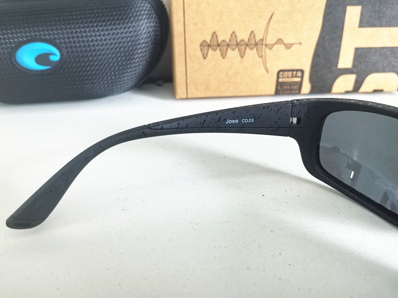 Costa Del Mar JOSE Speck Black Frame/Black 580P Polarized Lenses