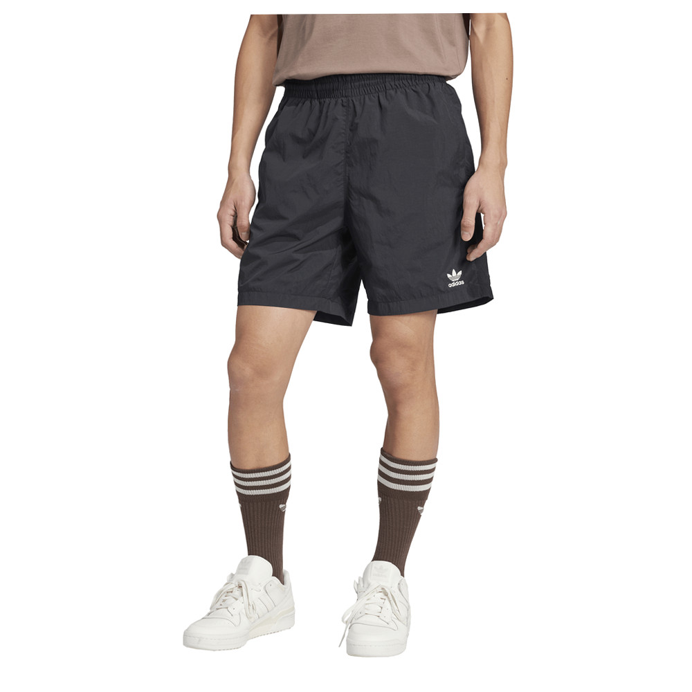 adidas Trefoil Essentials Woven Shorts Mens Black Casual Athletic Bottoms JW6016