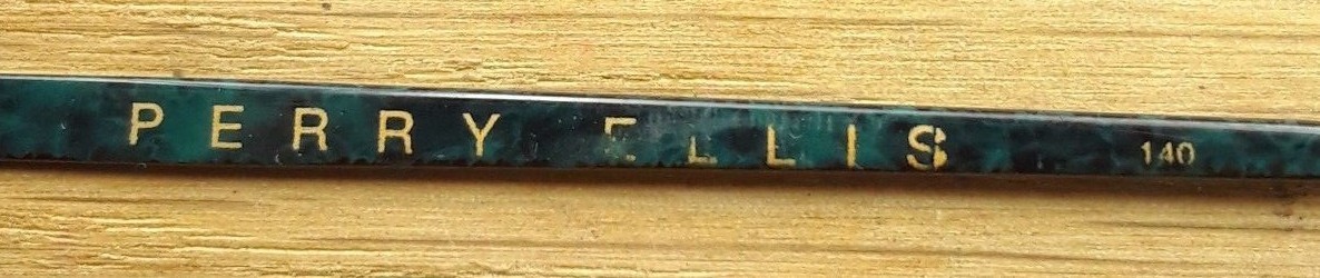 Vintage Perry Ellis PE36-4 Green Marble Square Brow Eyeglasses Sunglasses Frame