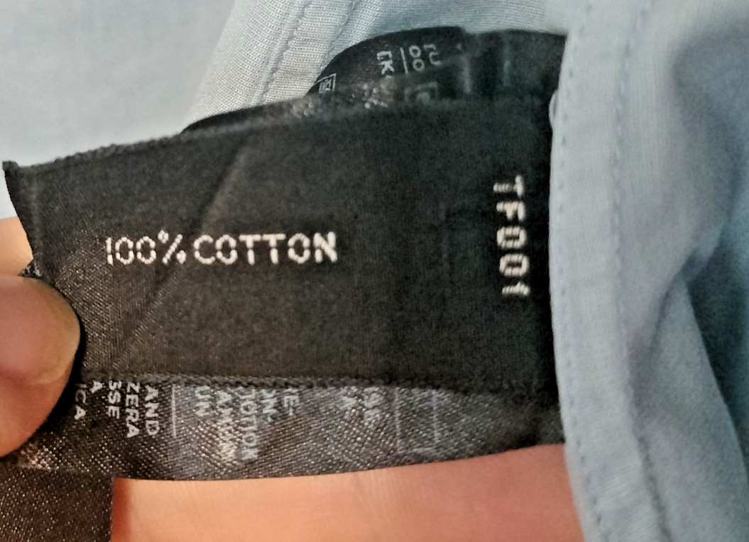 TOM FORD Men’s Dress Shirt Classic Blue 17/43 Cotton Made in Switzerland