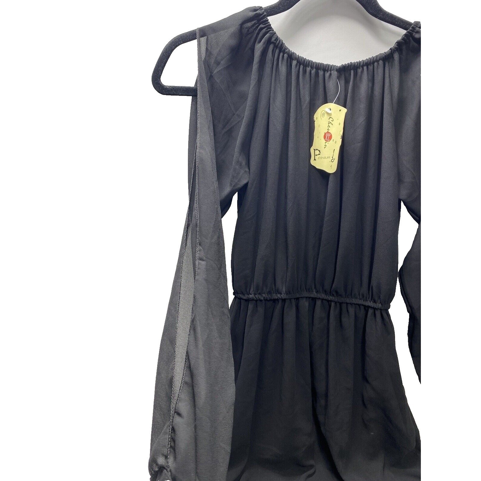 XL Womens Black Long Flowing Dress Elegant Comfortable Perfect for Any Occasion