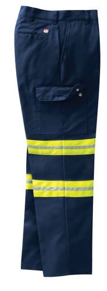 Red Kap PT88EN Enhanced Visibility Industrial Cargo Pants – Navy – 36Wx30L