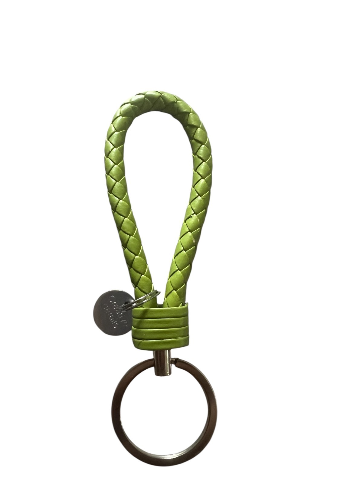 1 PC PU Leather Keychain Car Keyrings Braided Woven Rope Key Chains