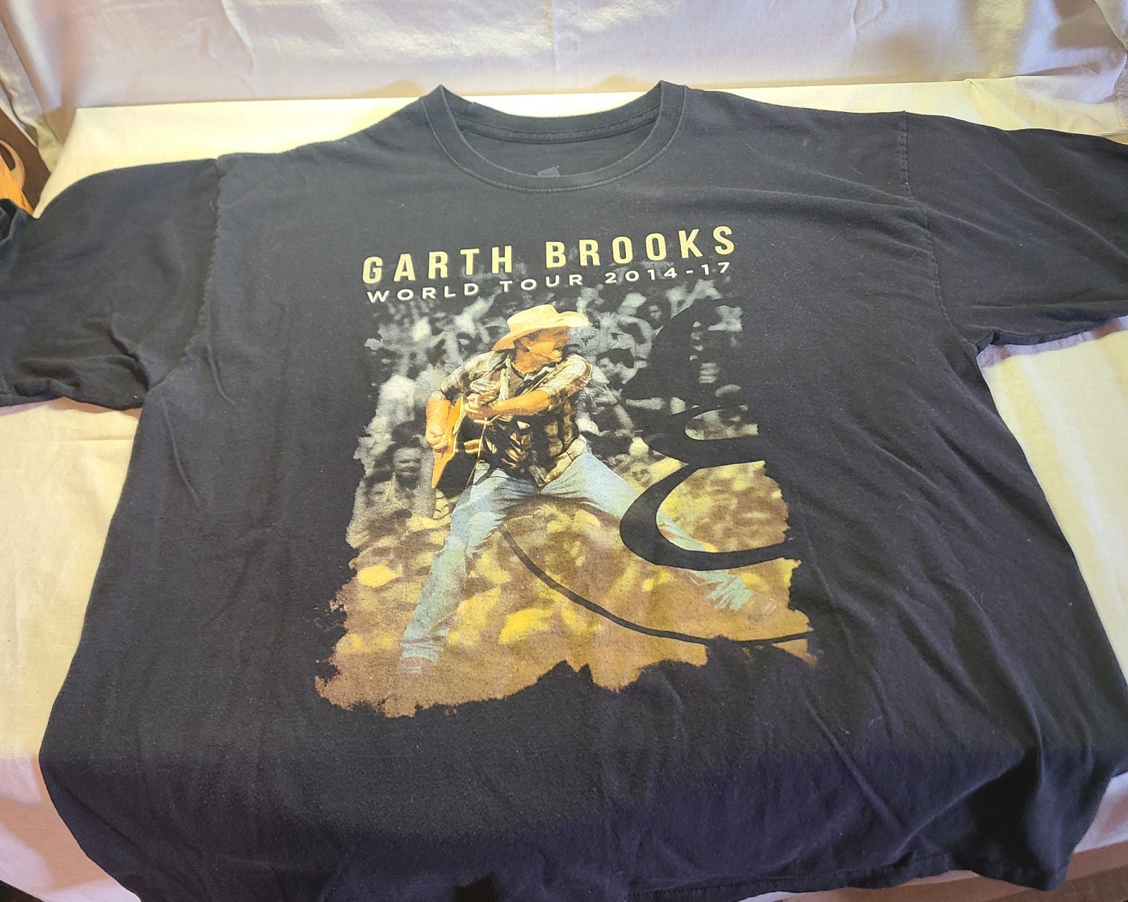 Garth Brooks World tour 2014-2017 t shirt mens size 2XL black