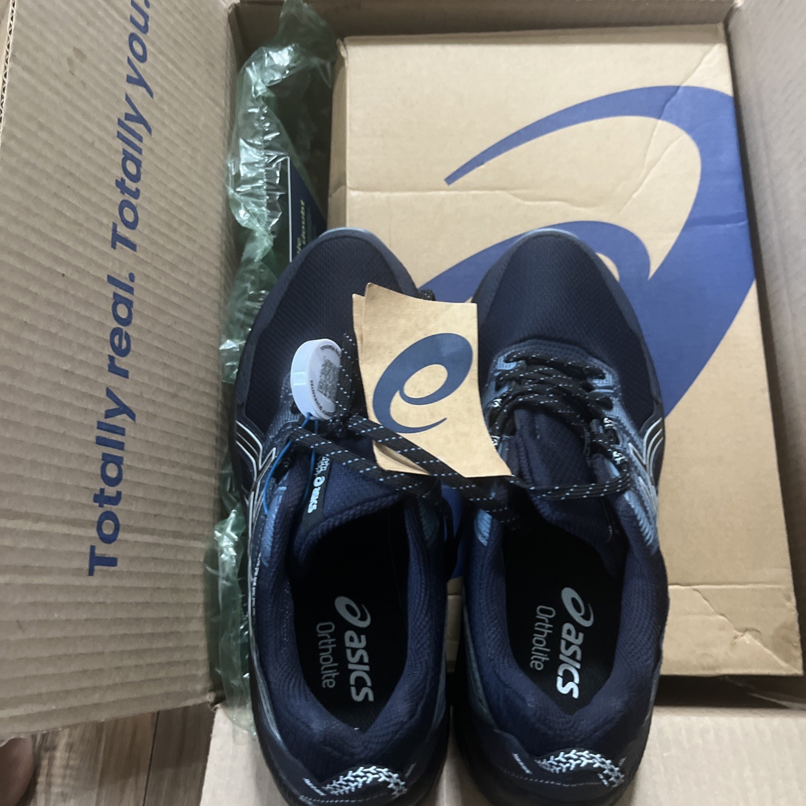 ASICS Gel-Venture 9 Shoes Mens Size 8.5 Blue Black Trail Running Mesh