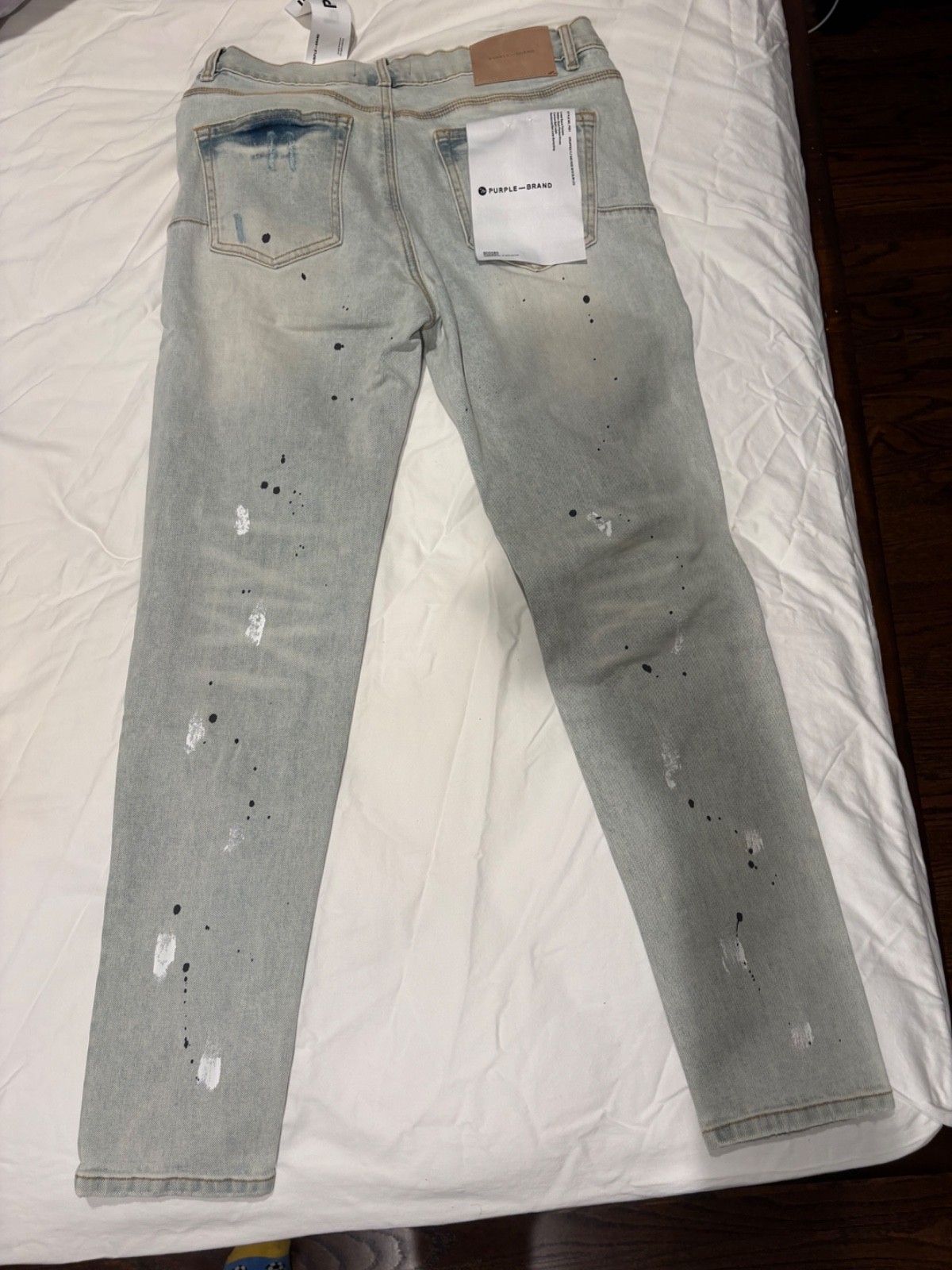 Brand New Size 31 Purple brand skinny jeans P001 Paint Splatter