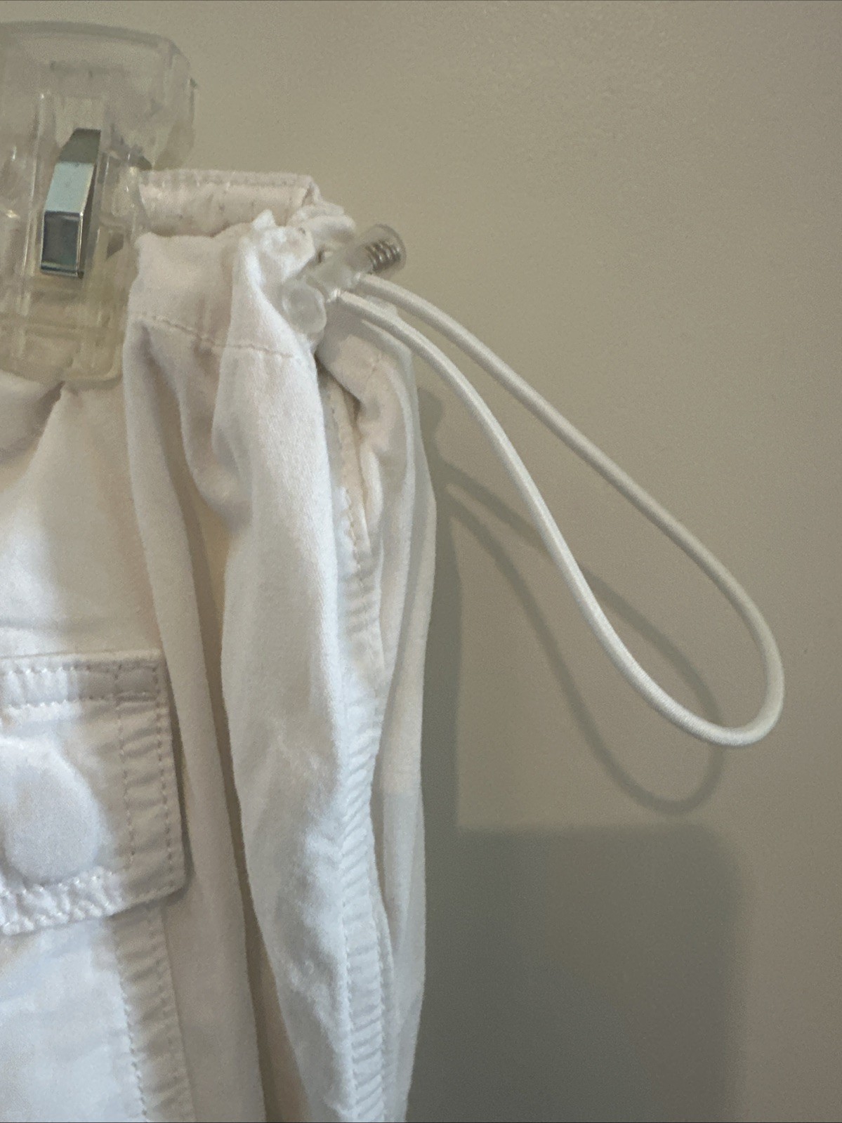 Pac Sun White Land Rover Parachute Pants Size L