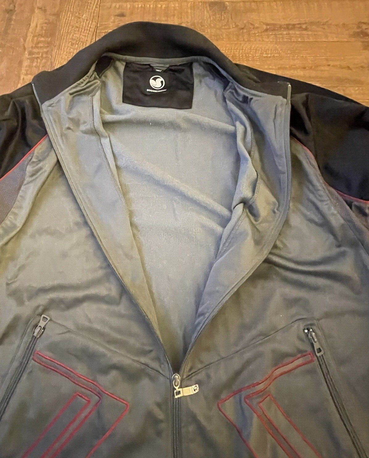 DVS Shoe Company Gray/Black Full-Zip Jacket Size XL FREE SHIPPING!