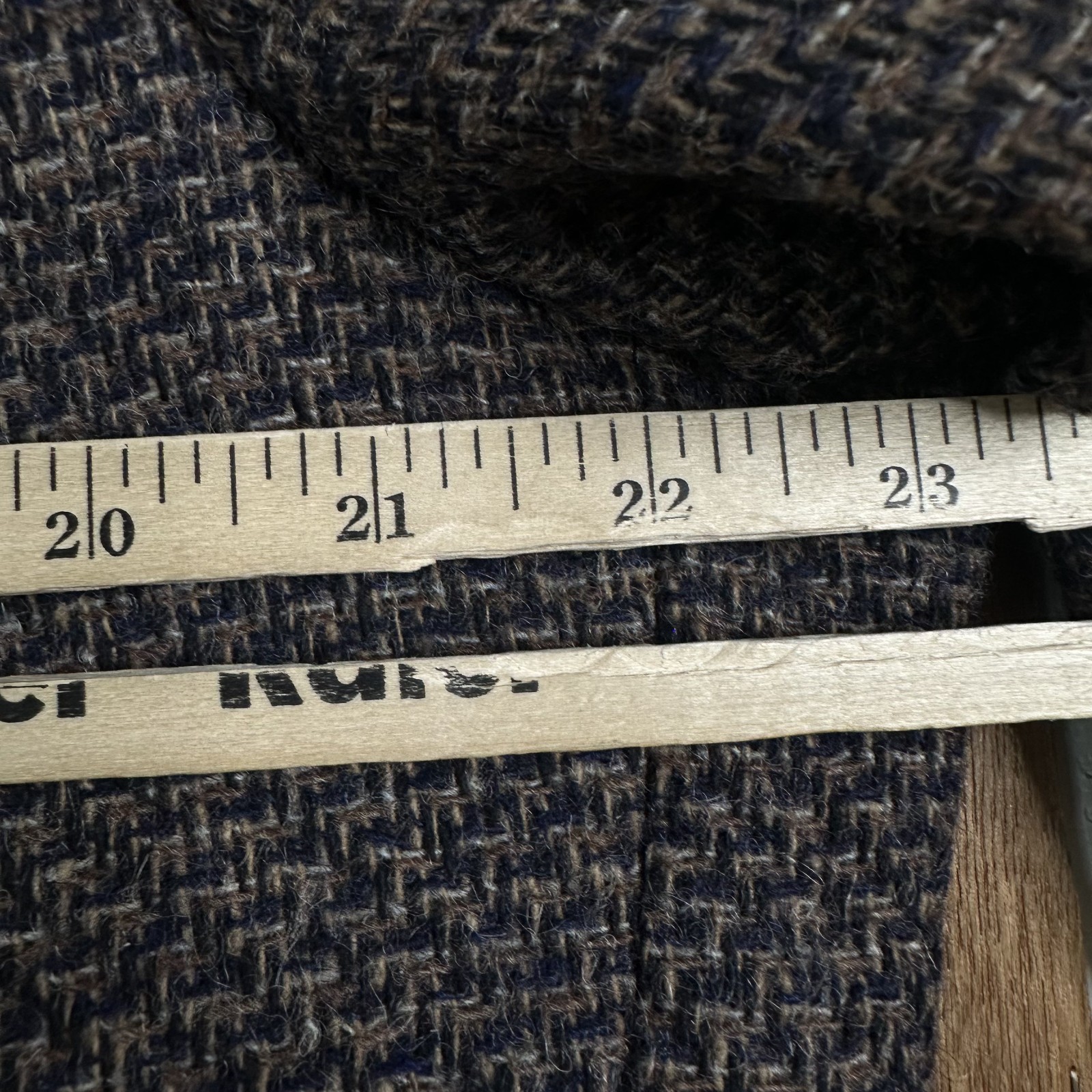 Giorgio Bertucci Tweed Blazer Mens 42R Brown 2 Button Wool Jacket sport Coat