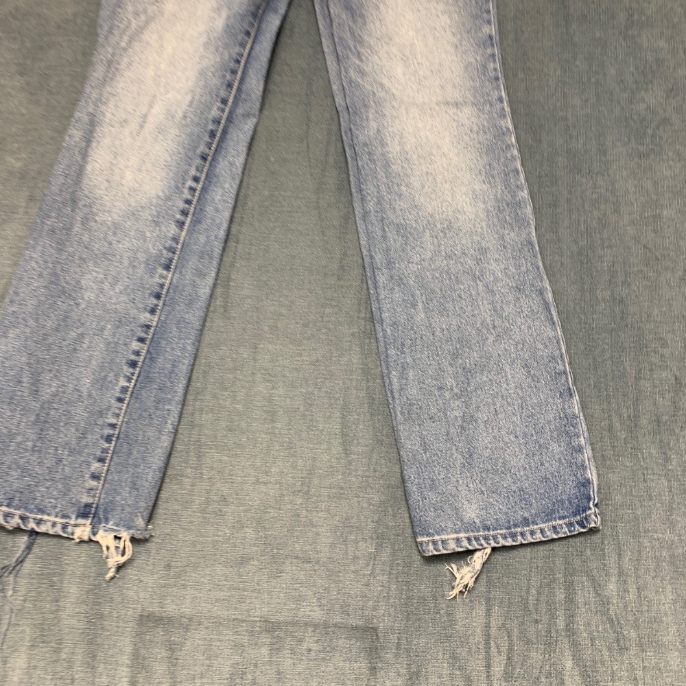 Ed Hardy Multi Tattoo Jeans Womens 26 Blue Denim Light Wash Mid Rise Pockets