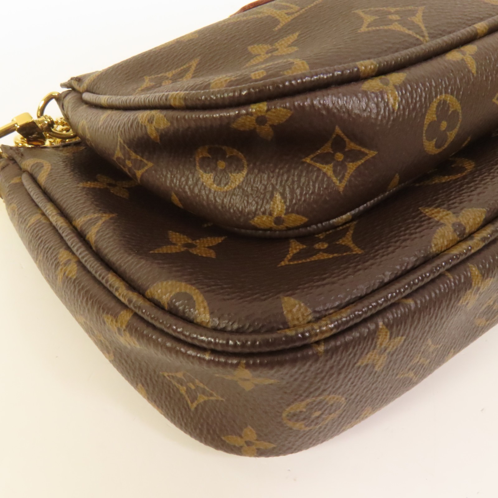 LOUIS VUITTON LV GHW Multi Pochette Accessoires 2 Way Bag M44840 Monogram Brown