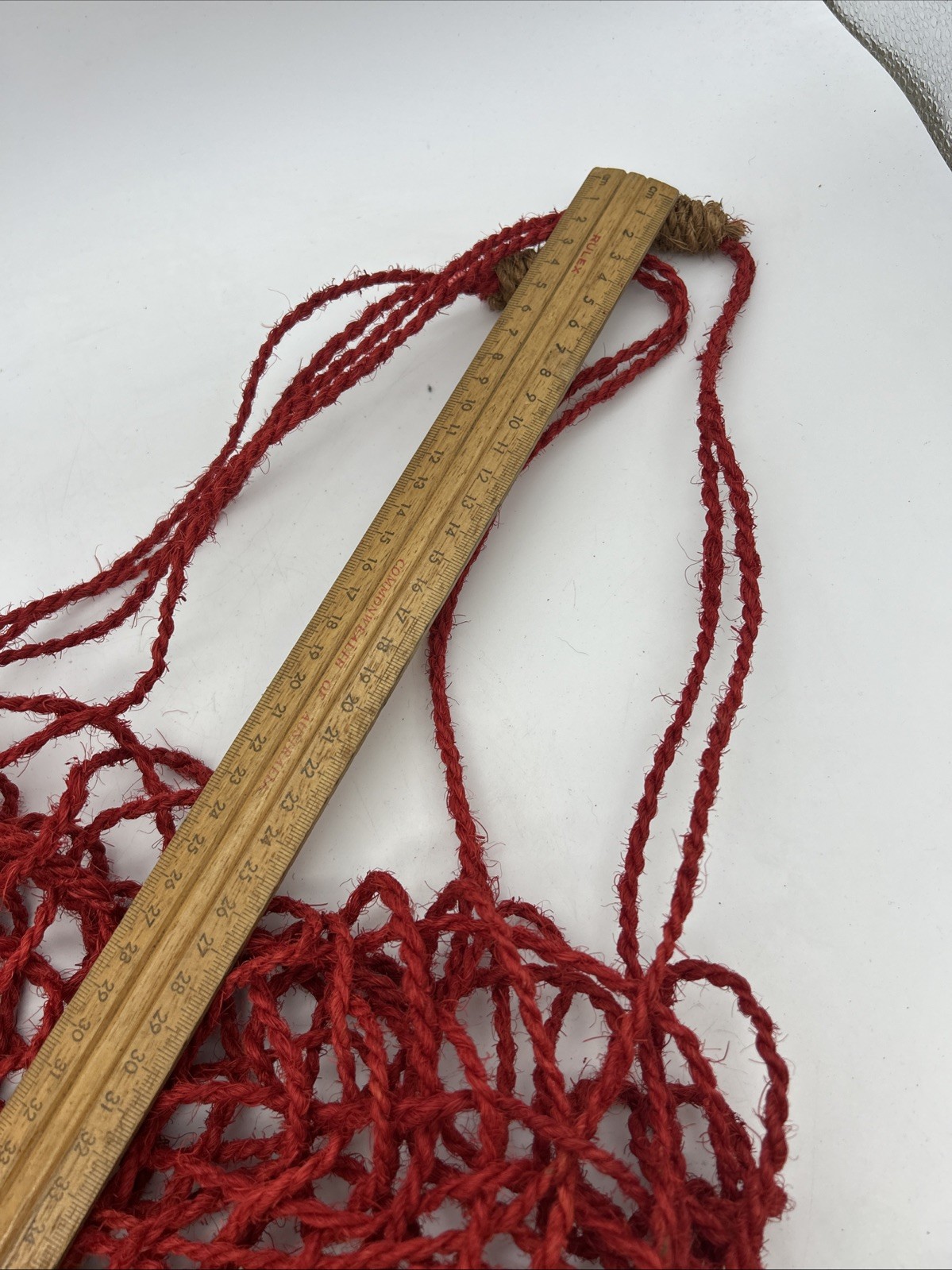 HandMade String Bag Sri Lanka Coconut Fibre Red Hand Woven Betel Koththu