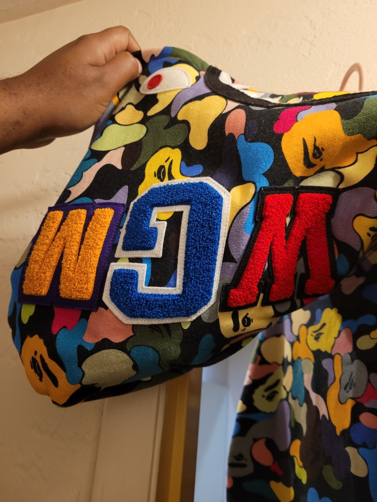 a bathing ape black multi caBAPE Multi Camo Shark Full Zip Hoodie black 2xl
